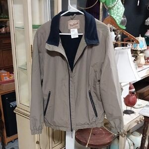 Woolrich Men's Tan Windbreaker Jacket